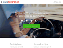 Tablet Screenshot of clubassurance.ca